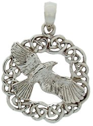 Celtic Raven Pendant