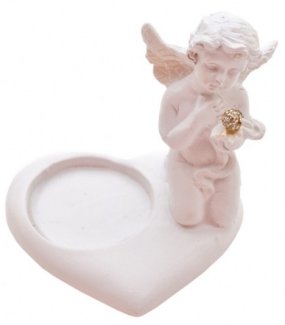 Cherub (R) Heart Tealight Holder