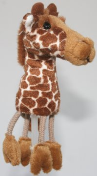 African Animal Giraffe Finger Puppet