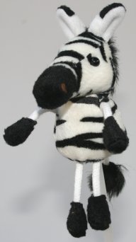 African Animal Zebra Finger Puppet