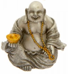 Small Gilded Pewter Buddha 3