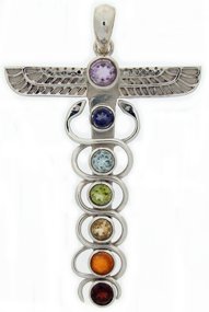 Caduceus Chakra pendant2