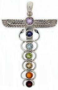 Caduceus Chakra pendant2