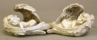 Set of 2 Cherubs SleepingL