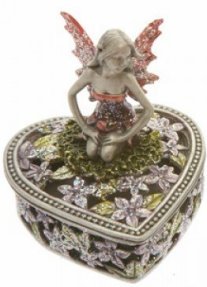 Pewter fairy heart boxB