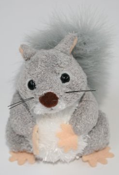 Garden Animal Grey Squirrel Finger Puppet