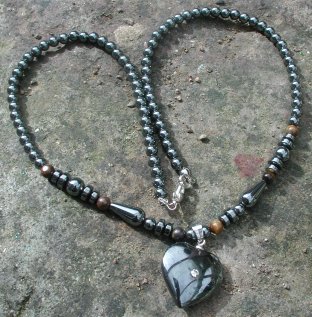  Haematite Heart Necklace