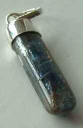 Blue Kyanite Bullet Pendant 