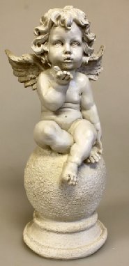 Large Kiss Blowing Cherub