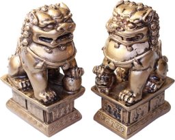 A Pair of Lion/Fu Dogs