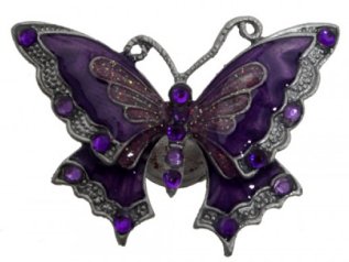 Purple Magnetic Butterfly