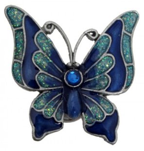 Turqouise Magnetic Butterfly