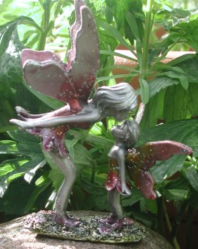 Pewter Fairy and Child