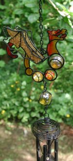 Red and Orange Dragon Windchime