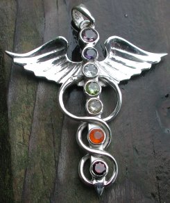 Caduceus Chakra pendant1