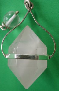 Double Pyramid Rose Quartz Pendulum