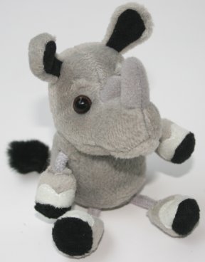 Zoo Rhino Finger Puppet