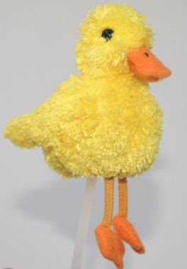 Farm Animal Yellow Duckling Finger Puppet