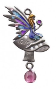 Silver Love Windchime