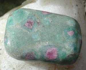 Tumbled Ruby in Zoisite
